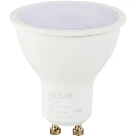 Retlux RLL 417 GU10 bulb / 9W / 820 lm / 3000K - teplá biela