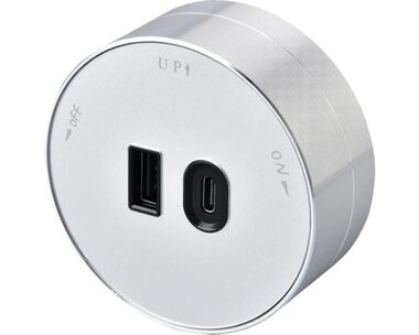 Viking sieťový adaptér AC34 biela / 3x 16A + 3x USB-A + 1x USB-C