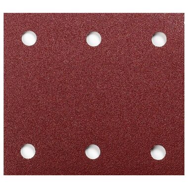Makita P-33087 / Brúsny papier na drevo & kov & kameň / suchý zips / Zrnitosť 40 / Rozmery 114x102 mm / dierovaný / 10 ks