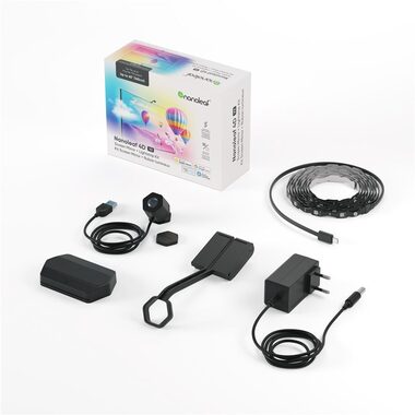 Nanoleaf 4D V2 TV Screen Mirror + Lightstrips Starter Kit 4M pre TV do 65" / Dĺžka opasku: 5m