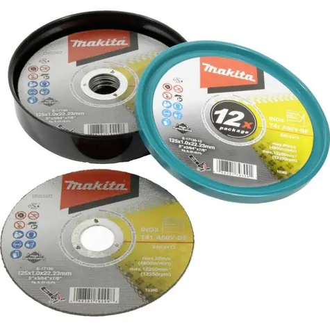 Makita E-17120-12 Rezný kotúč na nerez A60V 125x1.0x22.23mm 12 ks