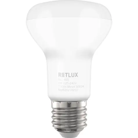 Retlux RLL 465 R63 E27 Spot 8W / 720 lm / 3000K - teplá biela