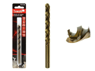 TVARDY HSS M35 10 mm vrták z kobaltového kovu 