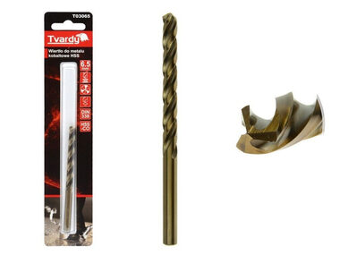 TVARDY HSS M35 6.5 mm vrták z kobaltového kovu 