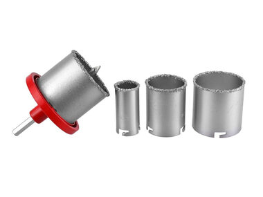 KELTIN Vrtáky vykružovacie s karbidovým ostrím sada 4ks 