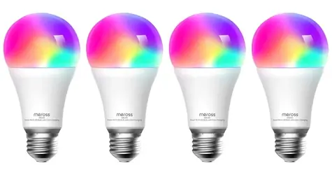 Meross Chytrá LED žiarovka MSL120 WiFi (HomeKit) 4ks