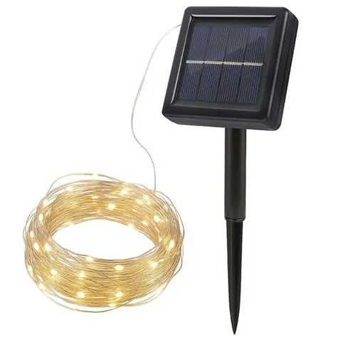 Solight WL919 LED solárna reťaz / 200LED / 22m / teplá biela
