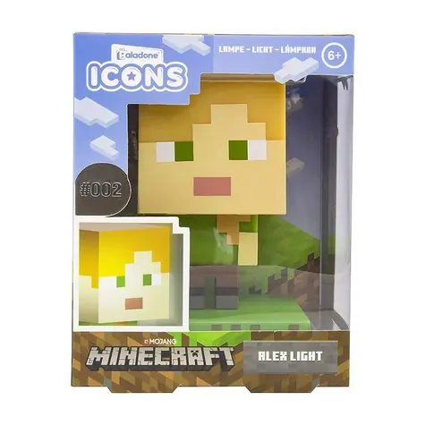 Paladone Lampa Alex Icon Light Minecraft / Stolová lampa / 2x AA