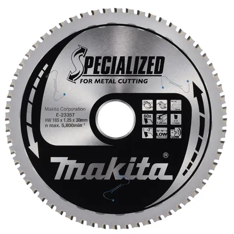 Makita E-23357 / Pílový kotúč na kov / 185x30mm / 65Z