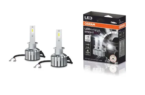 OSRAM LEDriving HLT BRIGHT H1 24V 12W P14,5s biela / 1500lm / 6000K / 2000h / noDIM / A + / sklo mliečne / 2ks