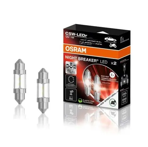 OSRAM LED W5W 12V 1W SV8,5-8  / 45lm / 6000K / 5000h / 2ks