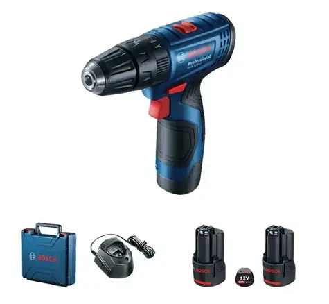 BOSCH GSB 120-LI Professional / Aku príklepový skrutkovač / 12V / 1500 ot-min / 2x 2.0Ah
