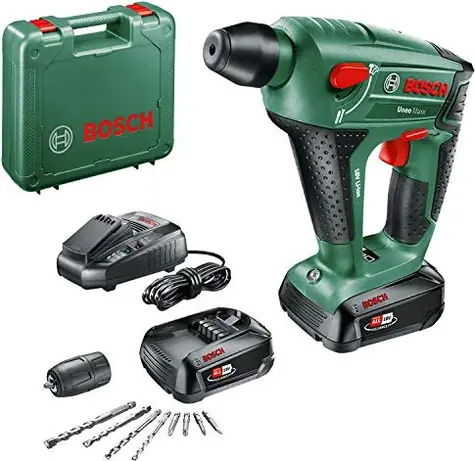 BOSCH Uneo Maxx 18 Li / Aku Vŕtacie kladivo / 18V / 900 ot-min / 5000 úderov-min / 0.6J / SDS / 2x 2.5 Ah