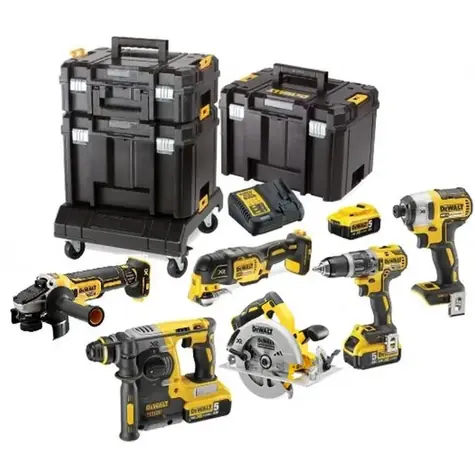 DeWalt DCK685P3T / Aku sada DCD796 + DCF887 + DCH273 + DCG405 + DCS570 + DCS355 / 3x Aku 5.0Ah / 3x kufor / nabíjačka
