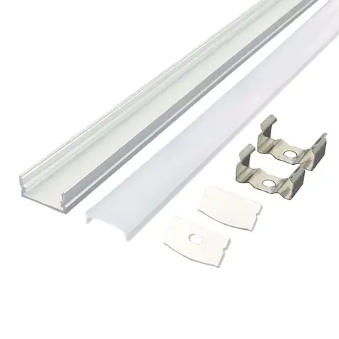 Solight WM905-1 hliníková lišta pre LED pásky 1/17x8mm / mliečny difúzor / 1m