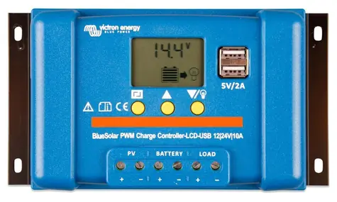 Rozbalené - Victron PWM regulátor BlueSolar-LCD&USB 30A / 12/24V / USB / rozbalené