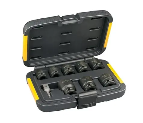DeWalt DT7507 / 9-dielna sada tvrdených hlavíc pre rázové uťahovače 1:2"