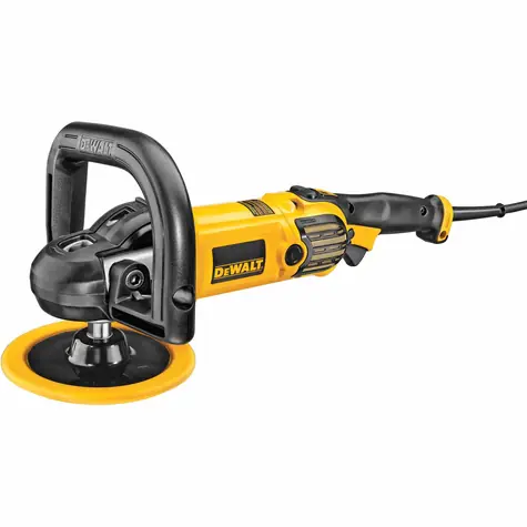 DeWalt DWP849X / Leštička s plynulou reguláciou otáčok / 1250W / 150 a 180mm / 3500 ot.-min