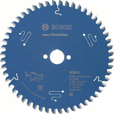 BOSCH Expert for Aluminium 160 / Pílový kotúč na rezanie hliníka / Priemer: 160mm / Otvor: 20mm / Zuby: 52