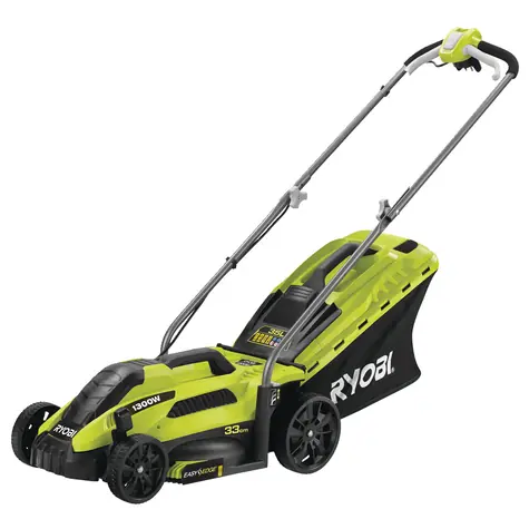 Ryobi RLM13E33S / Elektrická kosačka na trávu / 1300W / šírka záberu: 33cm / kôš: 35 L / mulčovanie