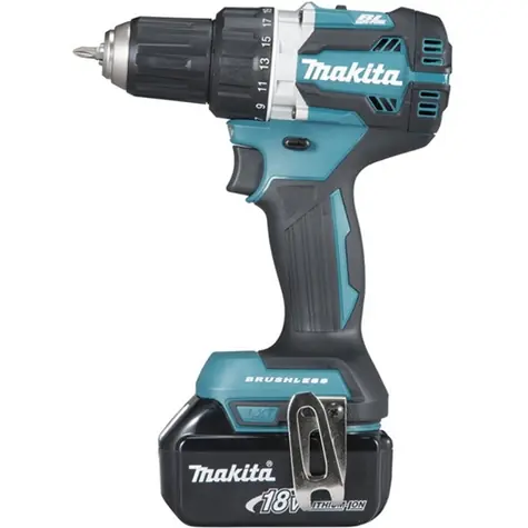 Makita DHP484RFJ / Aku Bezuhlíkový príklepový skrutkovač / 18V / Li- ION / 2x3/ 2000 ot-min / 30.000 príklepov-min