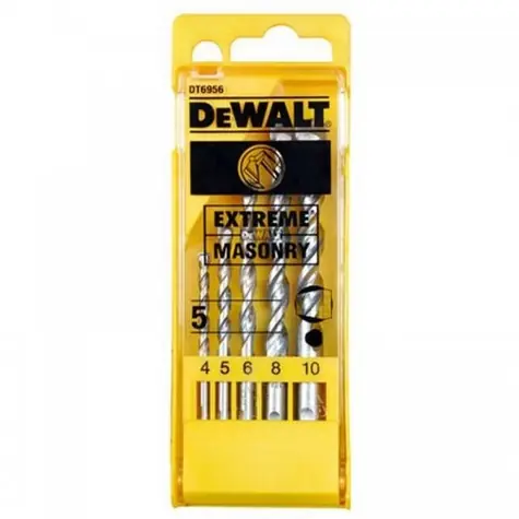 DeWalt EXTREME DT6956 / Sada vrtákov do muriva / Priemer 4-10 mm / 5ks
