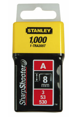 Stanley 1-TRA206T / 10mm 3:8" Spony štandardný / typ A 5 | 53 | 530 / 1000 ks 