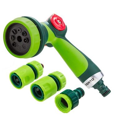 Verto 15G712 set pištoľový postrekovač zelená