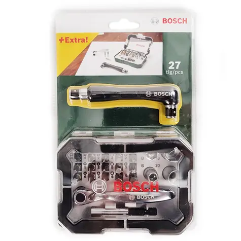 BOSCH 2607017393 / Sada bitov s račňou (27 ks)