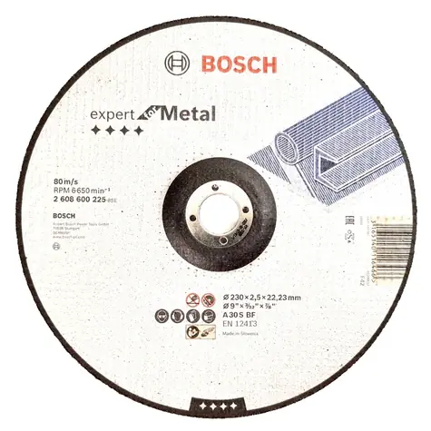 BOSCH 2608600225 / Rezací kotúč na kov / Priemer 230 x 22.23 mm / Šírka rezu 2.5 mm