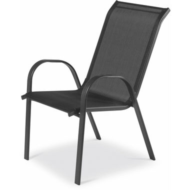 Fieldmann FDZN5010 Čierna / Záhradná stolička / Materiál: kov-textil / Rozmery 55 x 73 x 91 cm
