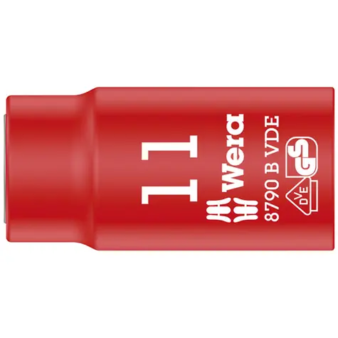 WERA 8790 B - 11 x 46 mm/ Nadstavec nástrčných hlavíc Zyklop VDE / izolovaný / s pripojovacím rozmerom 3|8"