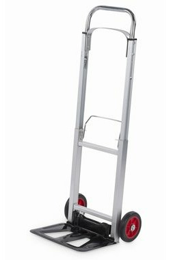 KREATOR KRT670201 / Rudlík skladací hliníkový / Rozmer lopaty 250x355 mm / Nosnosť 90 kg