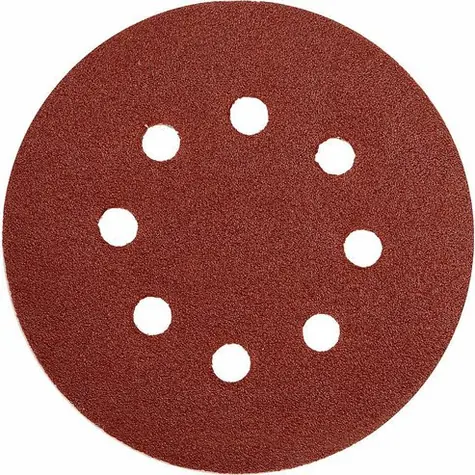 YATO Brúsny papier s otvormi / Priemer 125 mm / Zrnitosť 180 / Suchý zips / 5 ks