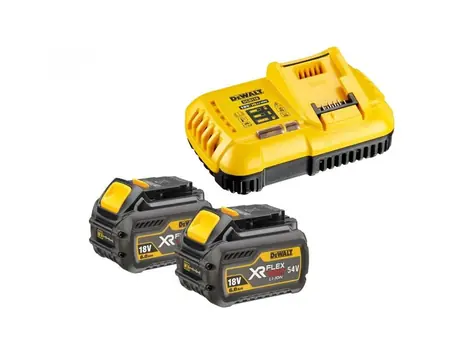 DeWalt DCB118T2 / Sada Nabíjačka DCB118 + 2x Akumulátor DCB546 / 18V a 54V / 6.0Ah XR Flexvolt