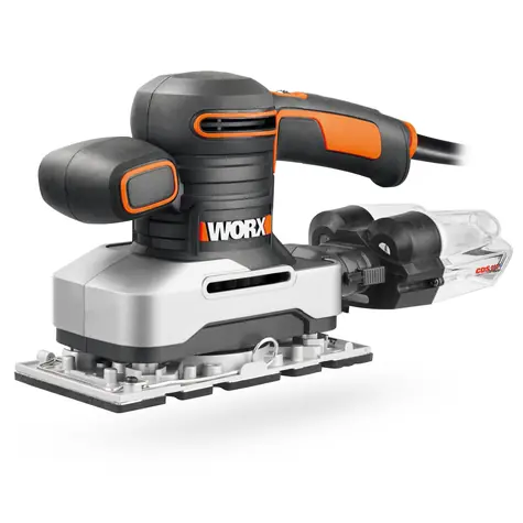 WORX WX642.1 / Vibračná brúska / 270W / Brúsna plocha 90x187 mm / 12.000 kmitov-min / Rozkmit 1.6 mm