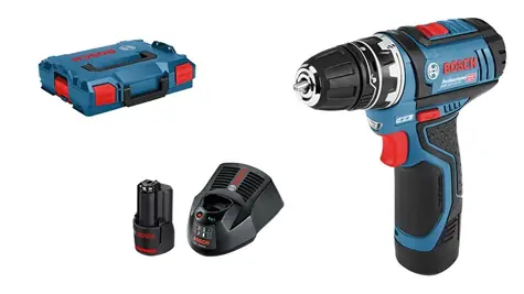 BOSCH GSR 12V-15 FC / Aku Vŕtací skrutkovač / 12V / 2x2.0Ah / 10mm skľučovadlo / 1300 ot-min / 30 Nm / L-Boxx