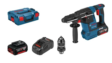BOSCH 06119100 GBH 18V-26 F / Aku Vŕtacie kladivo / 18V / 2x5.0Ah / 890 ot-min / 4350 úderov-min / 2.6J / SDS- PLUS / L-Box