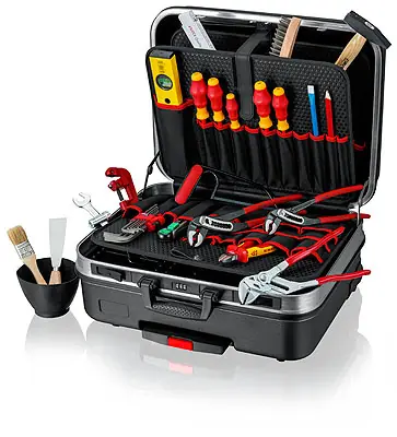 Knipex Big Basic Move Sanitär tool case 002106HKS / veľká súprava náradia pre inštalatéra / 31ks