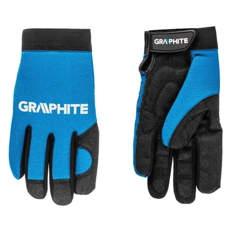 Graphite 97G100 / Pracovné rukavice z syntetickej kože 10" / elastická tkanina