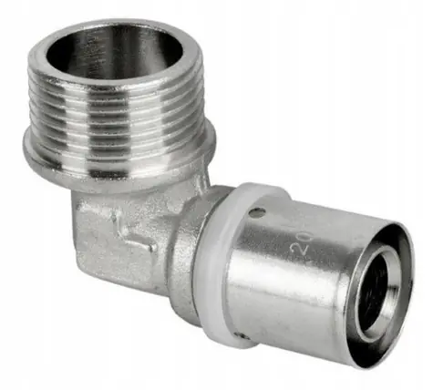 Hydroland PEX-ZKGZ16x12 lisovacie koleno s vonkajším závitom / pre podlahové kúrenie / dopredaj