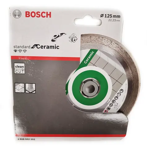 BOSCH Standard for Ceramic 2608602202 / Diamantový kotúč / 125x22.23mm / Šírka rezu 1.6 mm / 7mm