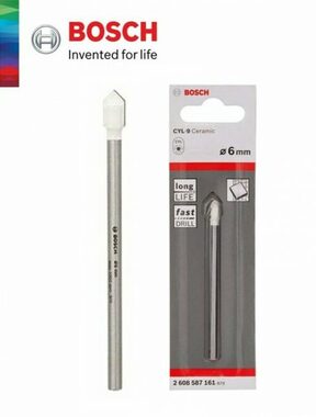 BOSCH CYL-9 Ceramic 2608587161 / Vrták na dlažbu &amp; obklady &amp; sklo / Rozmery 6 x 80 mm