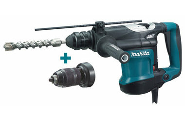 Makita HR3210FCT / Vŕtacie a sekacie kladivo / 850W / 630 ot-min / 3.300 úderov-min / 4.9J / SDS-Plus