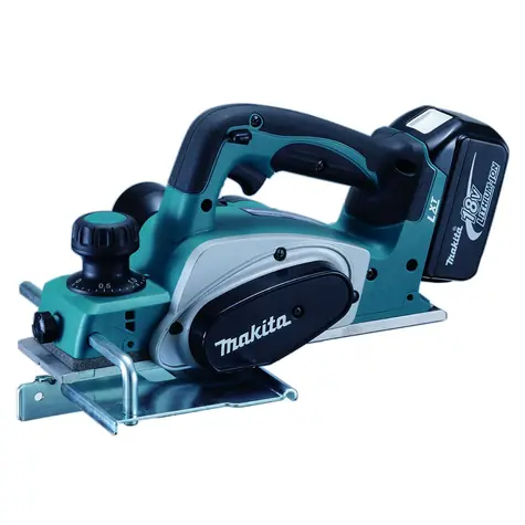 Makita DKP180RTJ / Aku Hoblík / 18V / 2x 5.0Ah / šírka 82 mm / 14.000 ot-min / hĺbka úberu 0-2 mm / kufor