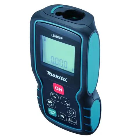 Makita LD080PI / Laserový merač vzdialenosti / Class 2 / až 80 m / napájanie 2x AAA