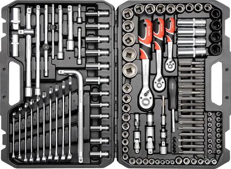 YATO Gola sada 1|2" &amp; 3|8" &amp; 1|4" + príslušenstvo 128 ks