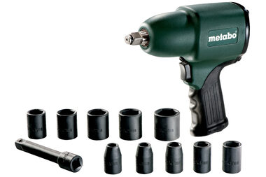 Metabo DSSW 360 Set / Pneu Rázový uťahovák 1|2&quot; / Tlak 6.2 bar / Spotreba vzduchu 6 ls / 360 Nm / prívod vzduchu 1|4&quot;