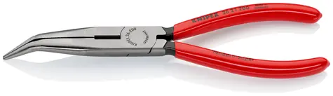 Knipex 26 21 200 Polguľaté kliešte s čepieľkami 200mm / úzke ploché kliešte / 40 ° / dĺžka čeľustí: 73mm