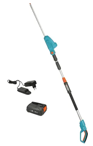 Gardena 14732-20 THS 42|18V P4A - sada / teleskopické nožnice na živý plot / 18V / Dĺžka lišty 42 cm / Rozstup: 16 mm